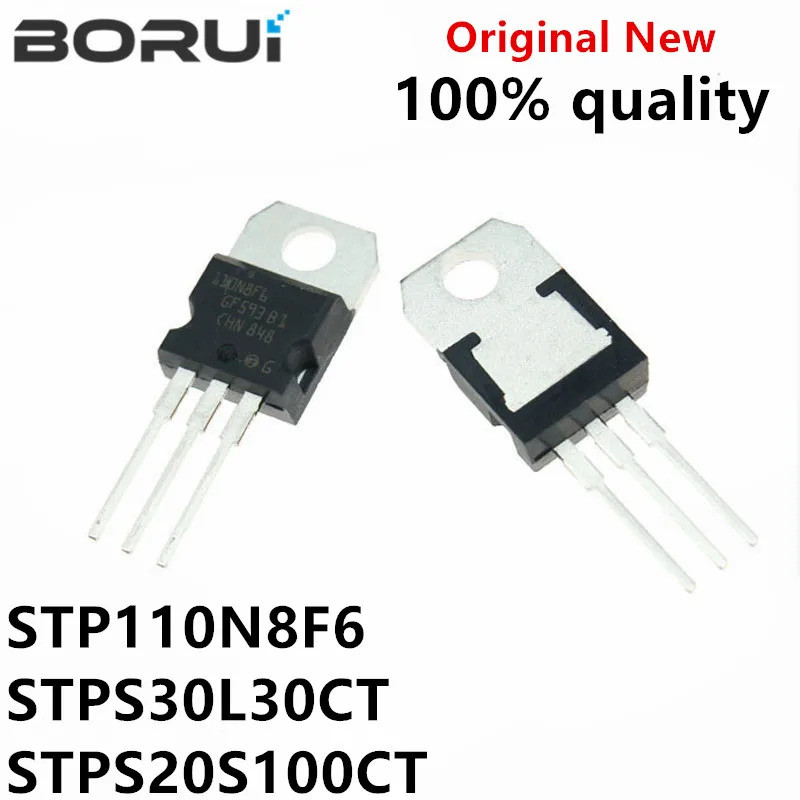 10 ชิ้น/ล็อต STP110N8F6 110N8F6 TO-220 STPS30L30CT 15A/30V STPS20100CT STPS20S100CT STPS20100 Field 