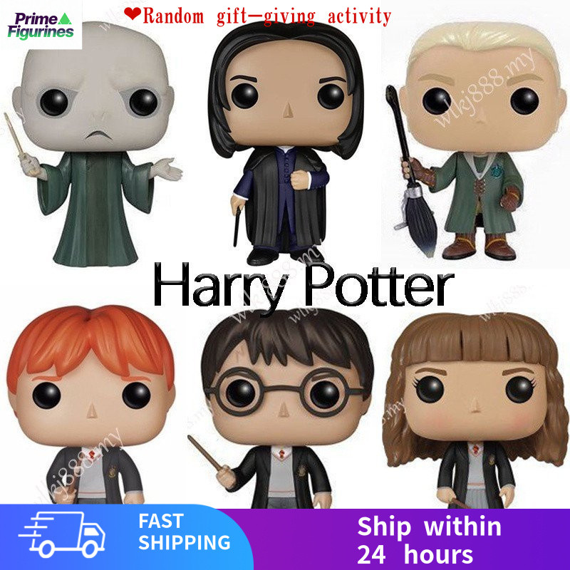 Node运Funko Pop Harry Potter Action Figure Hermione Dobby 08 Ron Malfoy 19 Voldemort Hedwig 17 Fawkes