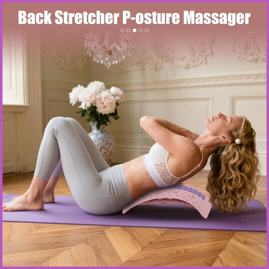 Spine Stretcher Lumbar Stretcher Traction Board Corrector นวดแบบปรับได้สําหรับฟิตเนส Release ออกกําล