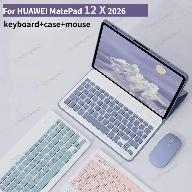 สําหรับHUAWEI MatePad 12 X 2026 12x 2024 กรณีแป้นพิมพ์matpad Air 12 นิ้วBKY-W00 W10 W20 W09 แท็บเล็ต