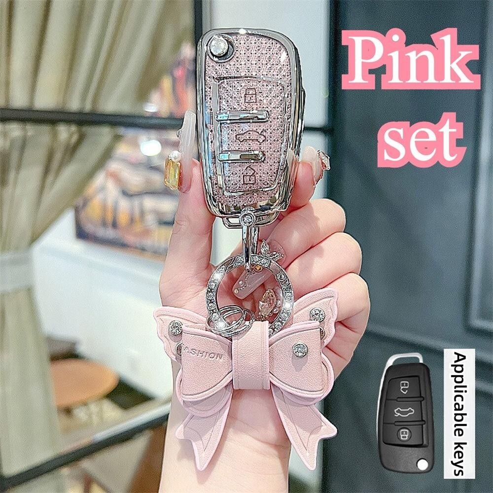 ประณีต TPU พับรถฝาครอบ, Fit สําหรับ Audi Q3 Q2L AI4 A3L Q7 A6I A7 A3 A8 Keyless อุปกรณ์เสริมอัตโนมัต