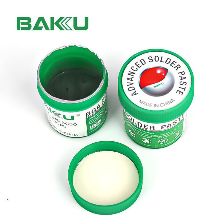Flux ซ่อม BGA Solder Paste โทรศัพท์มือถือ BK-5050 Solder Mud คอมพิวเตอร์ต่ํา Melting Point เมนบอร์ดพ