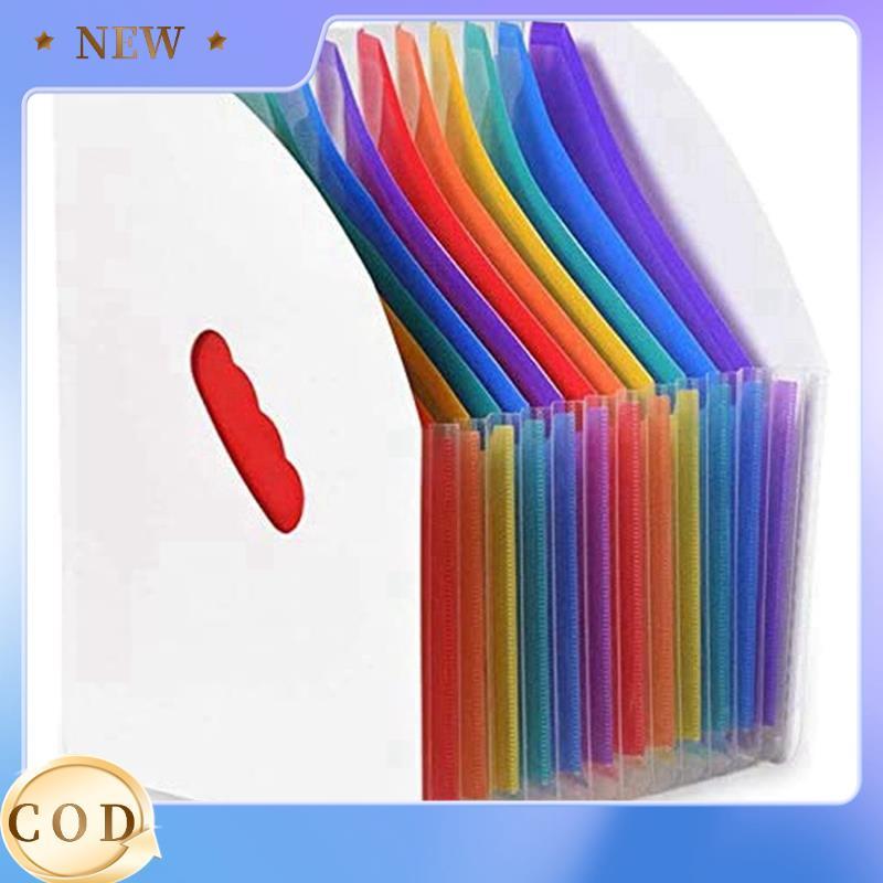 [Hot E]Extened File Holder Folder Vertical A4 ตะกร้าเก็บแฟ้มแนวตั้ง Desktop 13 Pocket File Holder
