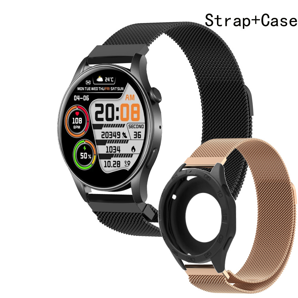 COLMI V73 สมาร์ทวอท์ชฝาครอบกันชนอุปกรณ์เสริมสําหรับ COLMI V73 Smartwatch band สายสแตนเลสสร้อยข้อมือโ