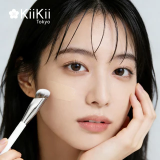KiiKii แปรงรองพื้นแบบมุมเฉียง ขนสังเคราะห์คุณภาพสูง ปกปิดเนียน แต่งหน้ารองพื้นแนบผิว