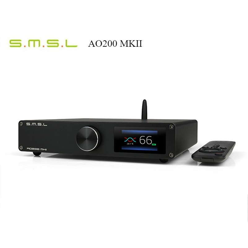 ใหม่ SMSL AO200 MKII HIFI Digital Power Amplifier AMP Bluetooth5.0 XLR RCA USB อินพุตรีโมทคอนโทรลสํา