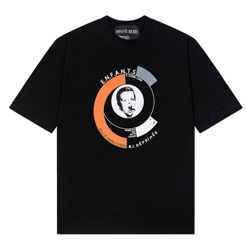 ขายร้อน ERD Melanchon Fu รุ่นที่สองใหม่หลวม Casual Avatar พิมพ์รอบคอแขนสั้นเสื้อยืด