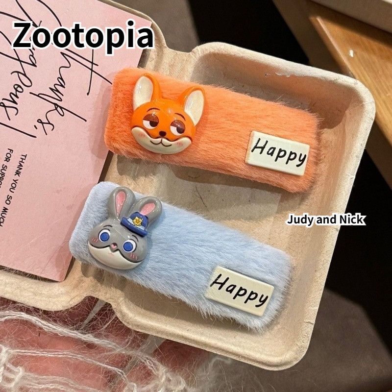 Crazy Zootopia Nick Judy สาวนักเรียนน่ารักสาวหัวใจผมหัก Bangs Bb คลิปกิ๊บคลิปกิ๊บการ์ตูน