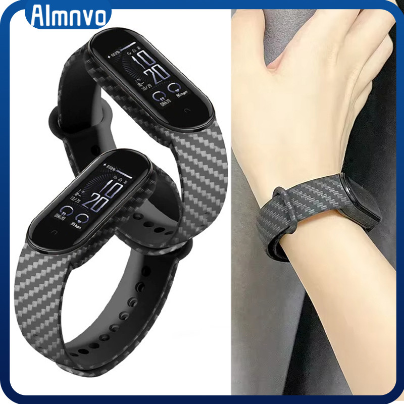 สายซิลิโคนกีฬาสำหรับ for Mi Band 10 9 8 7 6 5 4 3 อุปกรณ์เสริมสายยางที่ปรับได้ NFC สำหรับ for Xiaomi Miband 10 9 8