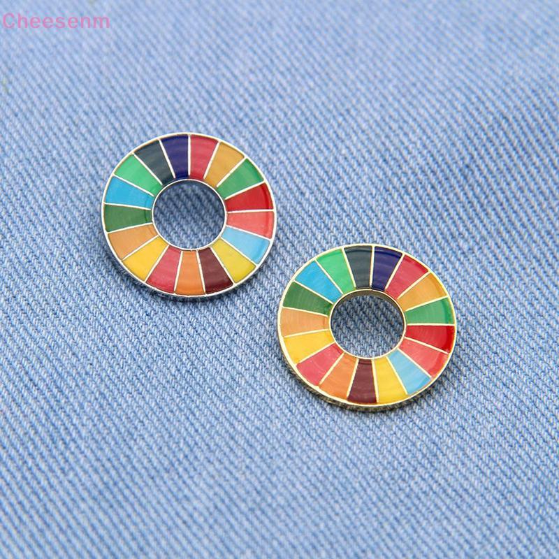 Cheenm Enamal 17 สี Sustainable Development Goals เข็มกลัด United Nations SDGs Pin TH