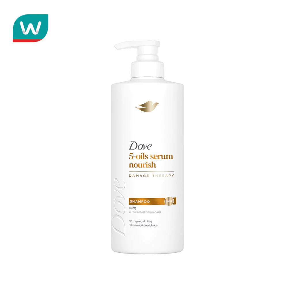 Dove โดฟ แชมพู 5-ออยล์ เซรั่ม นอริช 380 มล.