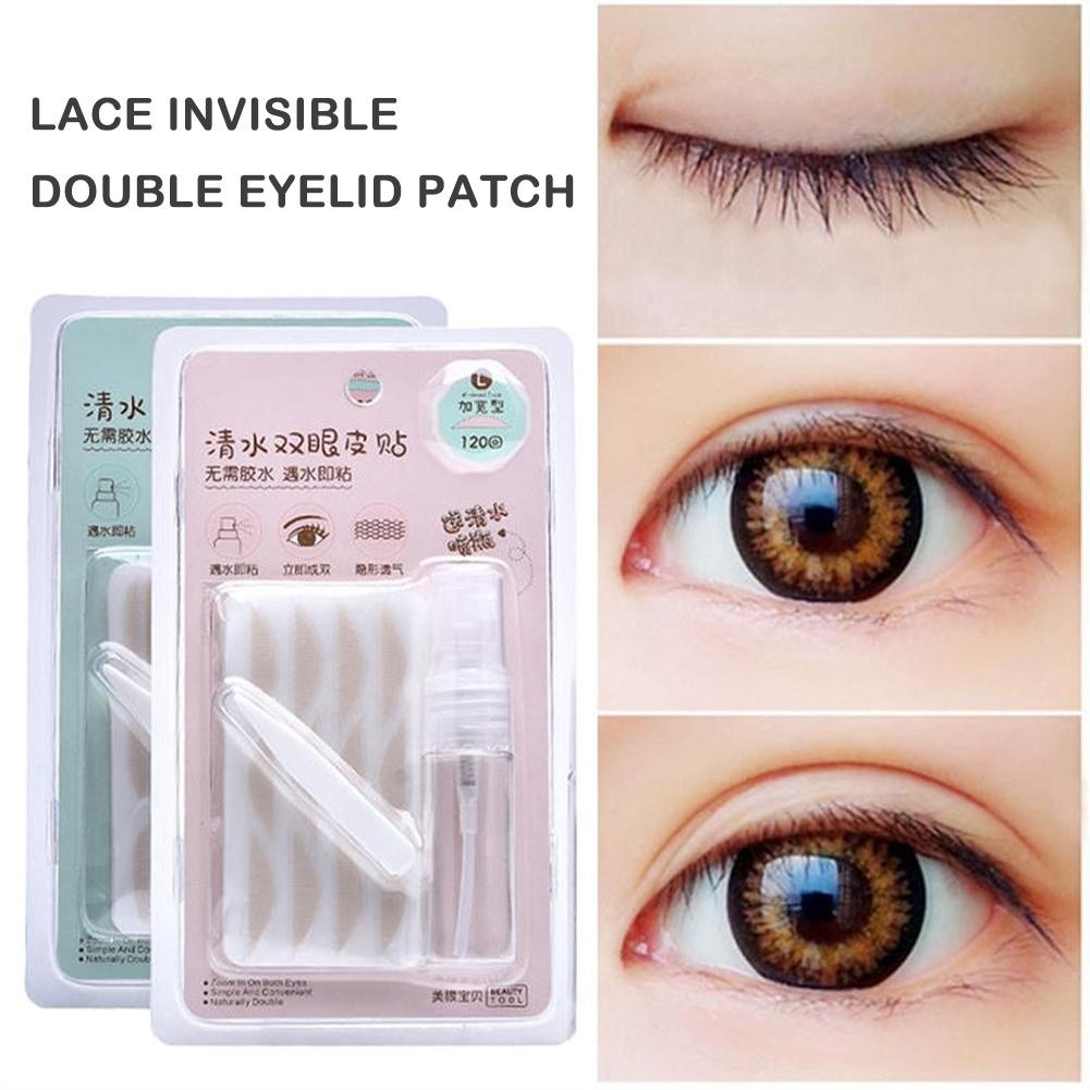 Light Lace Invisible Double Eyelid Patch กาวฟรีตาข่าย Patch Skin Eye เครื่องมือ O7t3