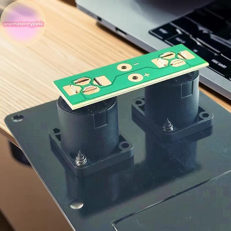 ONEPINK 4 Pin PCB Circuit Board DJ Speaker Cable Terminal Plate Circuit Board Adapter Audio Wire Input 4-Pin Socket Connector.
