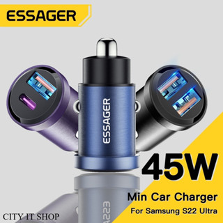 Essager ที่ชาร์จโทรศัพท์มือถือ 30W/45W USB Type-C Mini ชาร์จ…