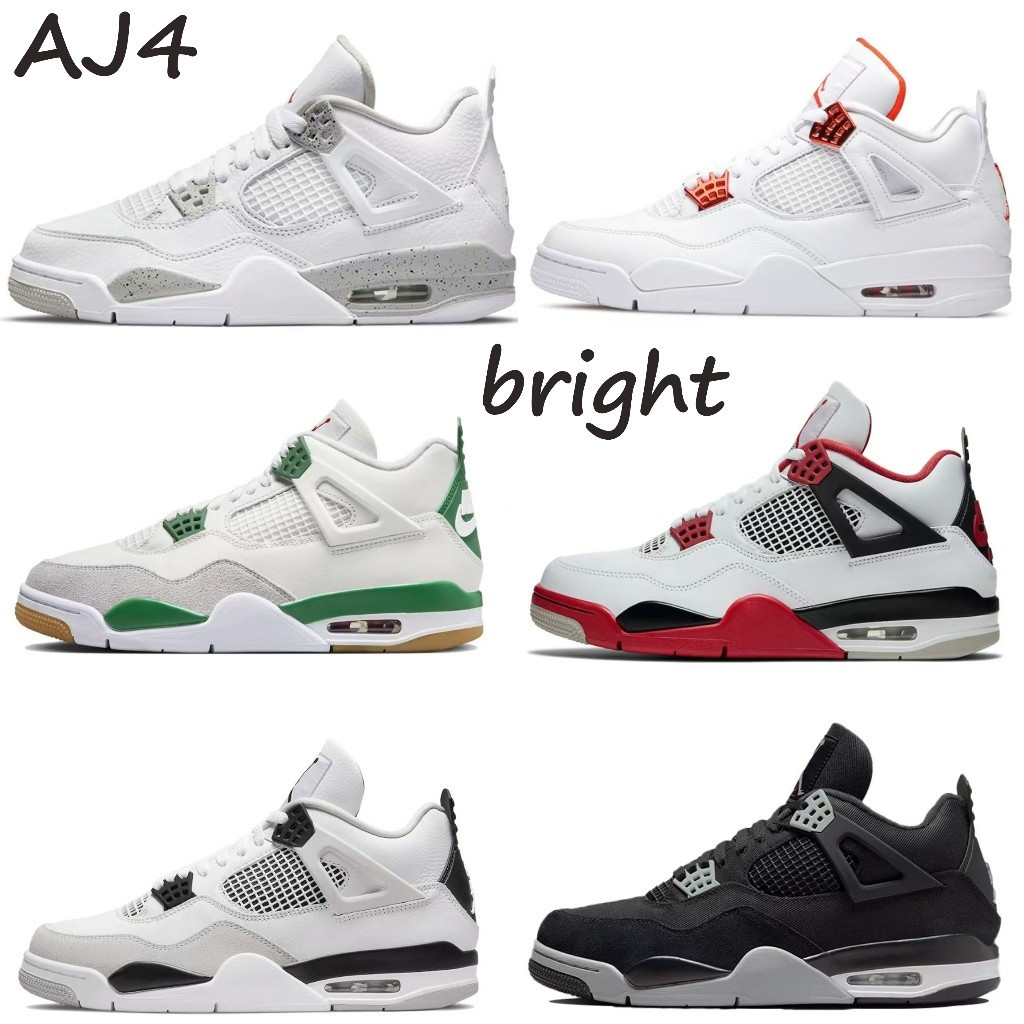 Jordans 4th Gen รองพื้นสูง ระบายอากาศได้ดี เหมาะสำหรับการเล่นบาสเกตบอล