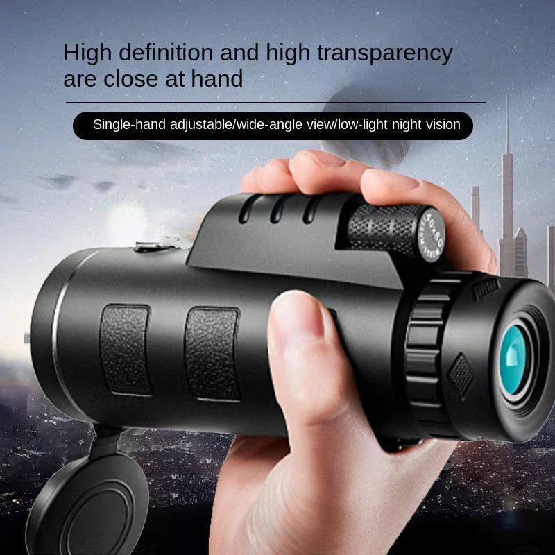 40X60 HD Professional Telescope Monocular Night Powerful Binoculars Waterproof Mini Pocket Zoom with