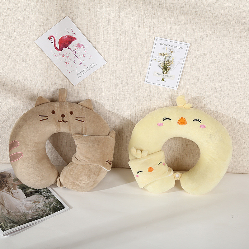 การ์ตูนการ์ตูน U-Shaped หมอนสัตว์น่ารักคอหมอน Travel Outing นักเรียน Nap หมอน Mutual คอ U-Shaped 202