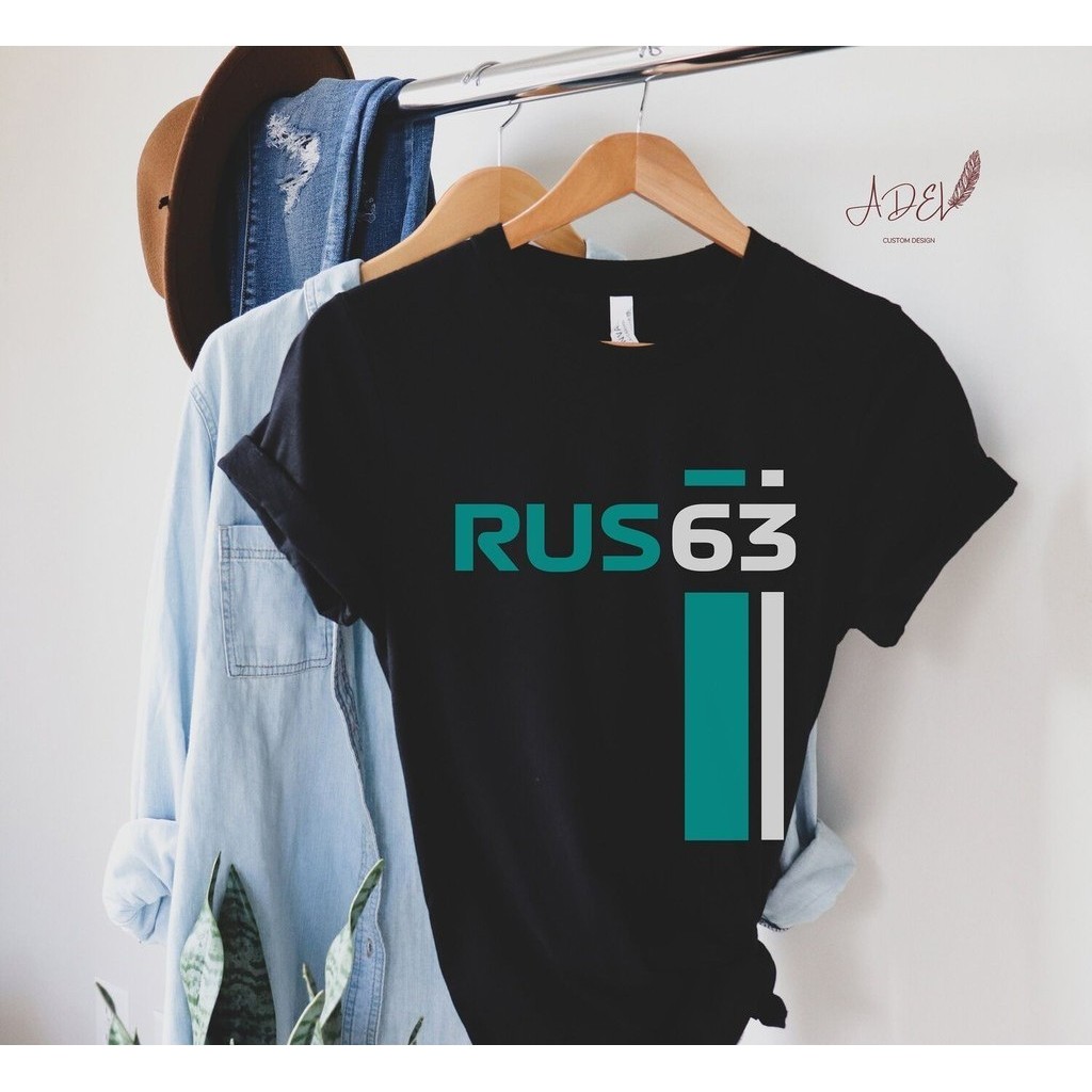 George Russell F1 Mercedes แฟนทีม Jersey สูตร 1 RUS63 Mercedes F1 ของขวัญให้เขา