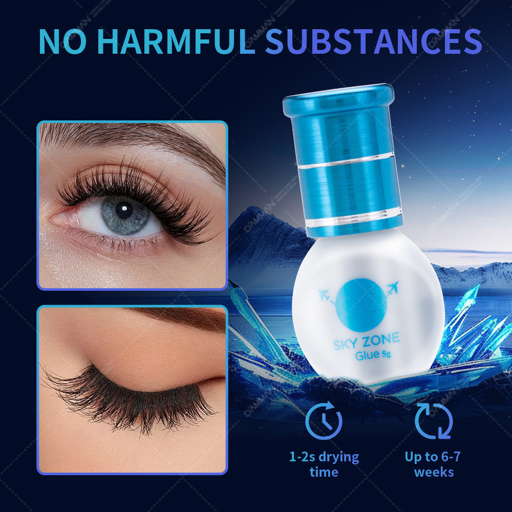 เกาหลี Original Grafted Eyelash กาว SKY ZONE ปลูกขนตา 2-3 วินาที Quick-Drying ยาวนานกาว 5g
