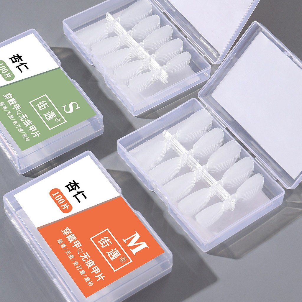 Street Meet Wearable Nails Nails Handmade Frosted Nails ชิ้นเล็บปลอมสติกเกอร์เล็บรหัสร้านเล็บ dfasfa