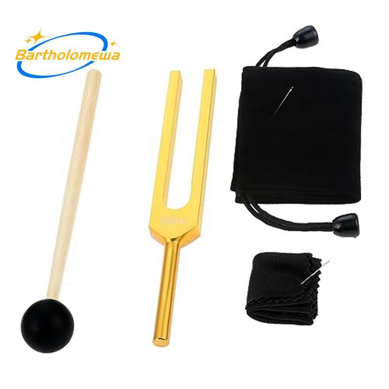 bartholomewa528 Hz ส้อมปรับแต่งสีทอง 528 Hz สําหรับ Healing เครื่องดนตรี การทําสมาธิ ผ่อนคลาย Well-M