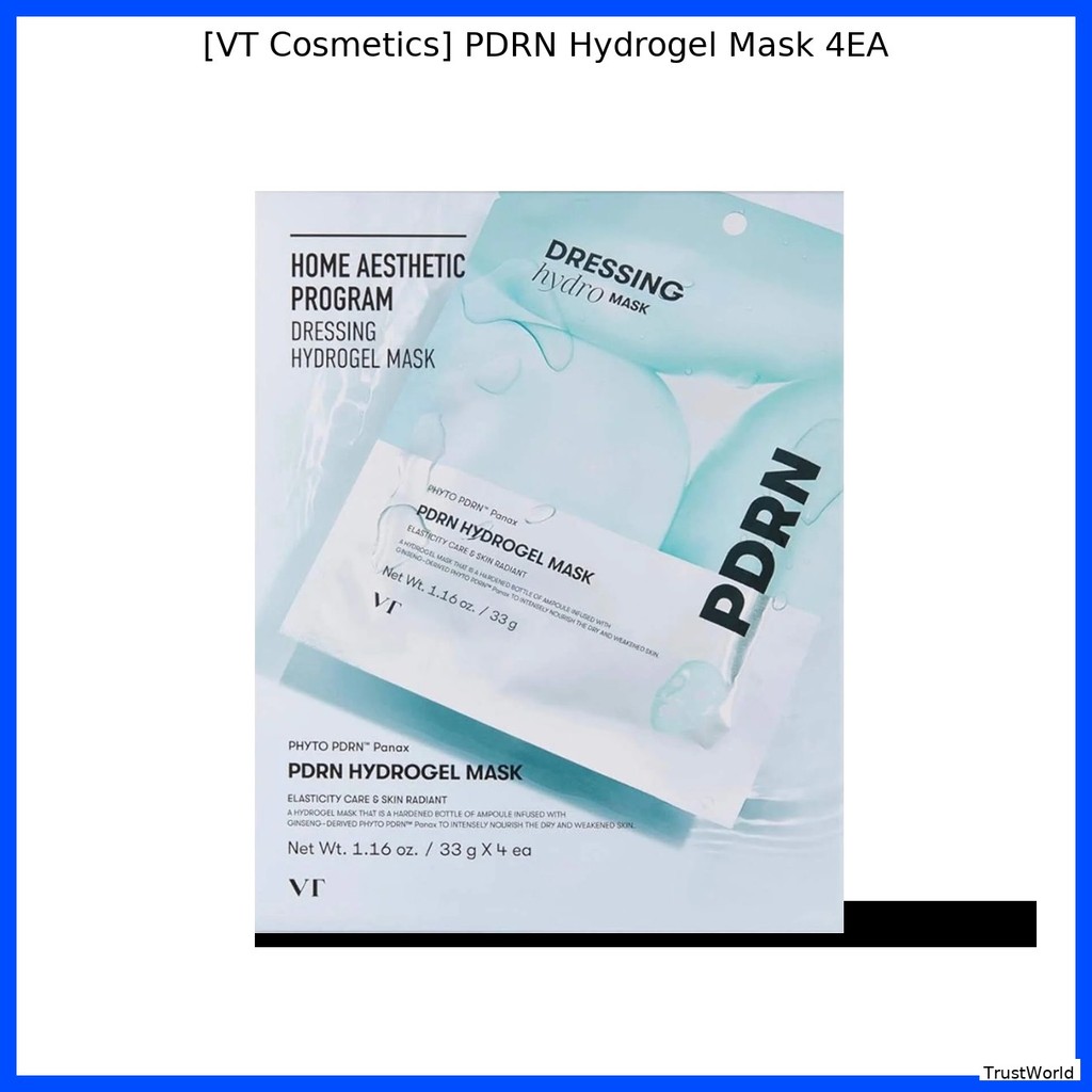 [VT Cosmetics] PDRN Hydrogel Mask 4EA / Hydrating, Rejuvenat โดย TrustWorld