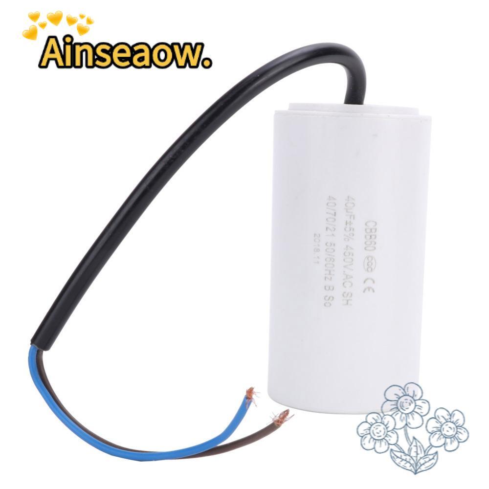 AENSEAOW Motor Running Capacitor, 450V Mini Size CBB60 Capacitor, Stable Performance 40uf Appliancem