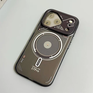 Matte IMD Hard Case การออกแบบหน้าต่างขนาดใหญ่/สีดํา เคส ใช้ได้กับiPhone 13 14 15 16 17 pro Maxกรณีทหารกันกระแทกผิวปกหลัง