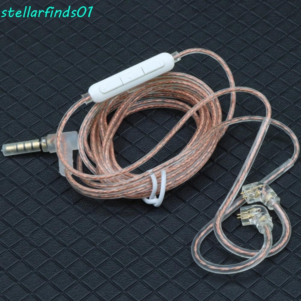 STELLARFIND สายหูฟัง KZ, 2PIN 3.5MM KZ สายหูฟัง, Consumer Electronics อัพเกรดพร้อมไมโครโฟน High-Puri