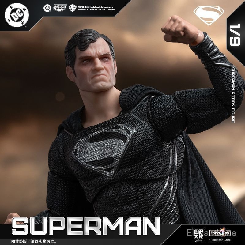 [เวอร์ชั่นใหม่ 2.0 Black Superman] FondJoy Fanle DC ตุ๊กตา Superman รูปของขวัญของขวัญวันเกิดเด็กของข