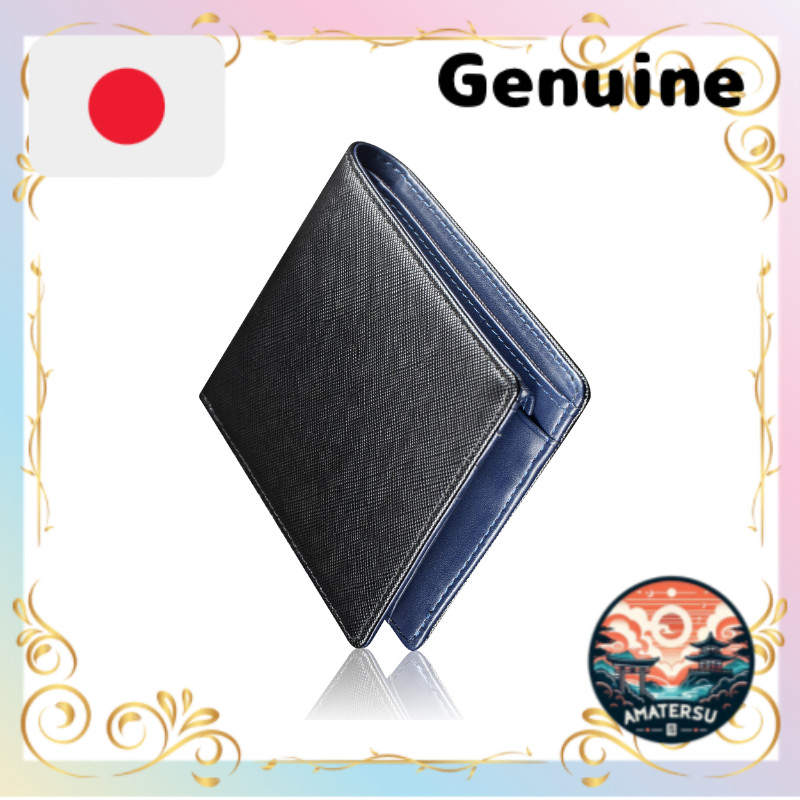[Alivern] Men's Bifold Wallet Genuine Leather  Slim Coin Pocket RFID & Magnetic Skimming Protection 