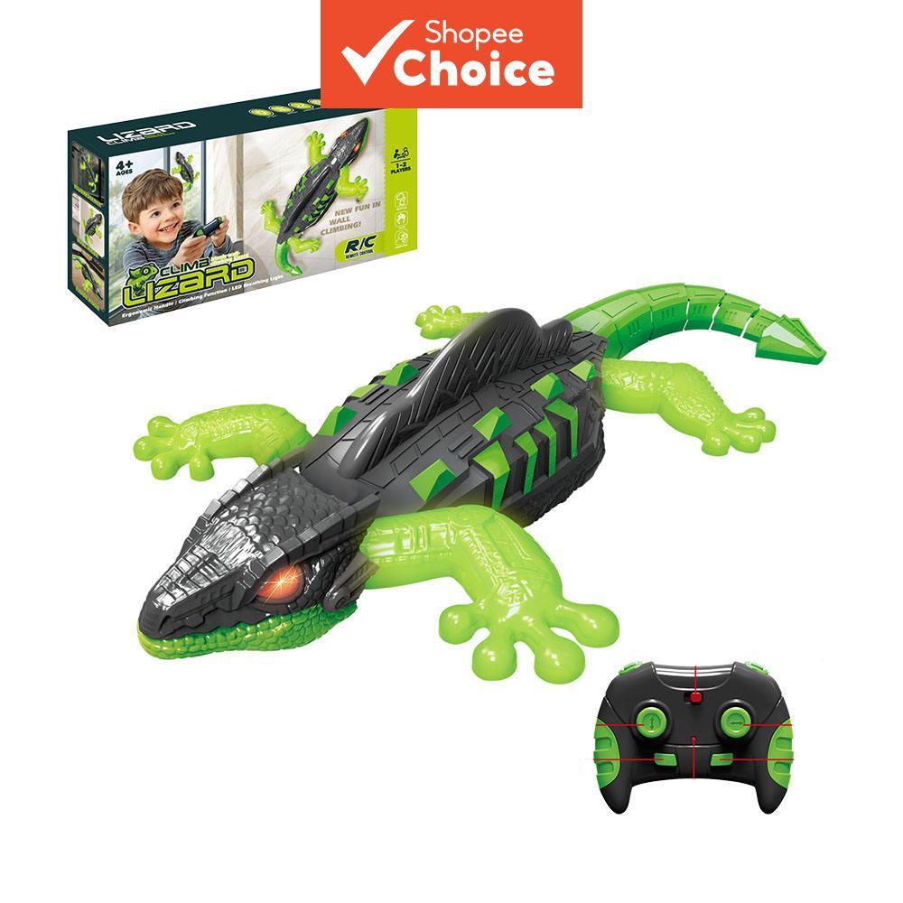 รีโมทคอนโทรล Wall Climbing Lizard Gecko RC Crawler ประดิษฐ์สัตว์เลื้อยคลานรถปีนเขา LED Eyes สําหรับเด็กของขวัญวันเกิดกลางแจ้งในร่มผจญภัย Prank ของเล่น