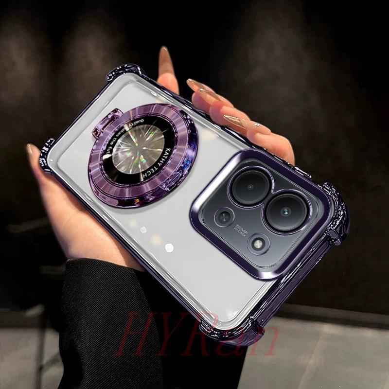 เคส เรดมี่ 15ค ถุงลมนิรภัยสี่มุมป้องกันการตก เคสโทรศัพท์แบบใสพร้อมขายึด ซีดีเอสเจ