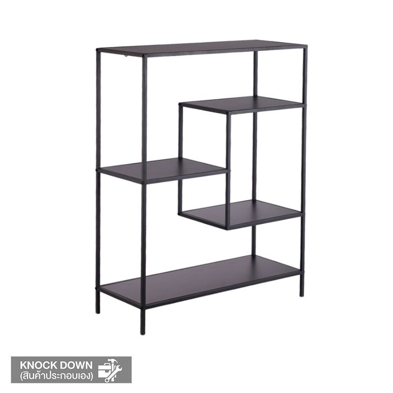 MOOVE ชั้นวางของ 76X30X95 CM. ANH-5853 สีดำ