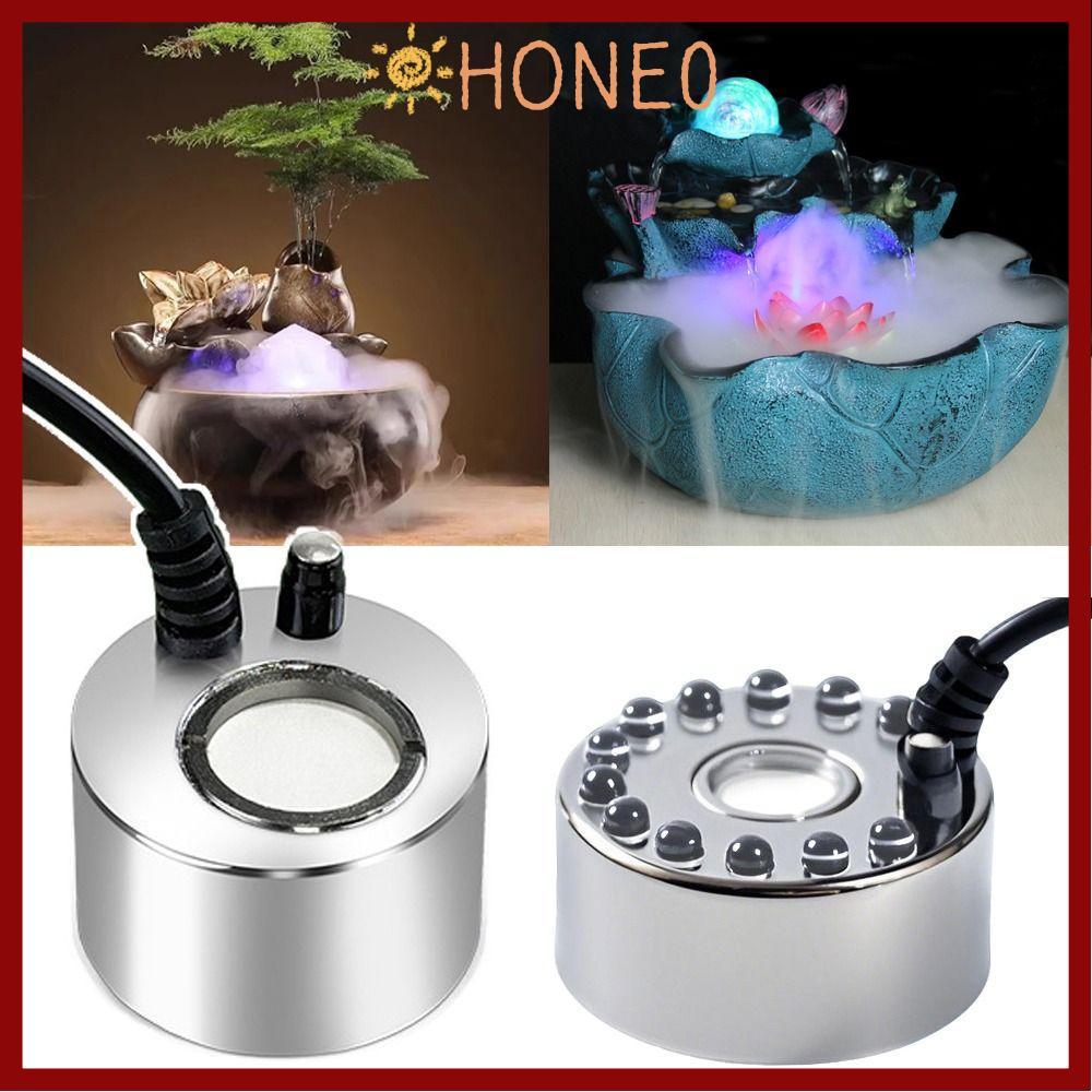 HONE ภูมิทัศน์ Mist Maker, สีสันอัลตราโซนิก Atomizing หัว Ultrasonic Fogger,คุณภาพสูงในร่มภูมิทัศน์ Nebulizer 24 V Transformer บอนไซปั๊มน้ําบอนไซ