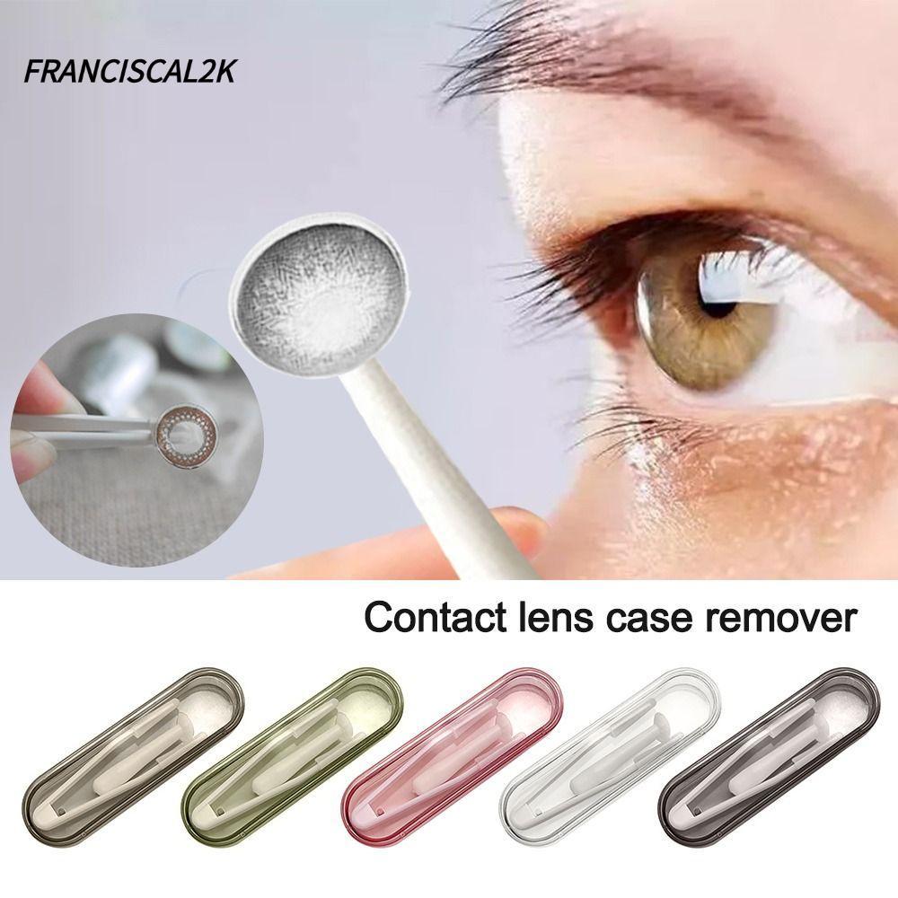 FRANCISCAL2K Contact Lens Inserter Remover, สําหรับ Eye Care สวมใส่เครื่องมือคอนแทคเลนส์แหนบดูด Stic