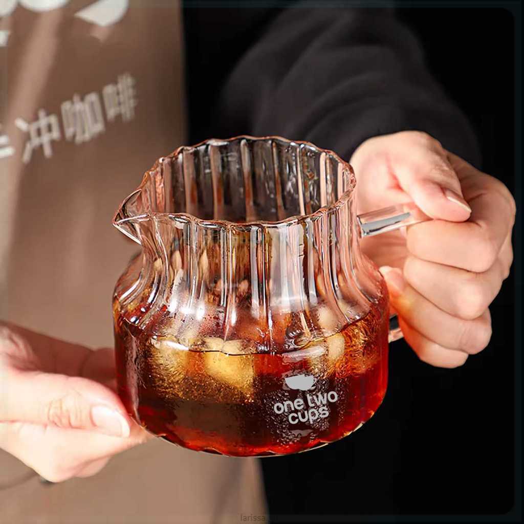 One Two Cups Coffee Server V60 Drip Pour Over Borosilicate Glass 500ml - B-5ML