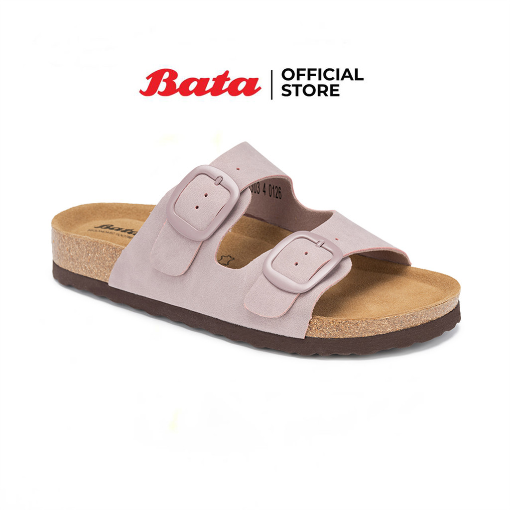 Bata บาจา รองเท้าแตะแบบสวม สำหรับผู้หญิง รุ่น ASHLEY สีขาว 5711303 สีน้ำตาล 5714303 สีม่วง 5719303 สีเขียว 5717303