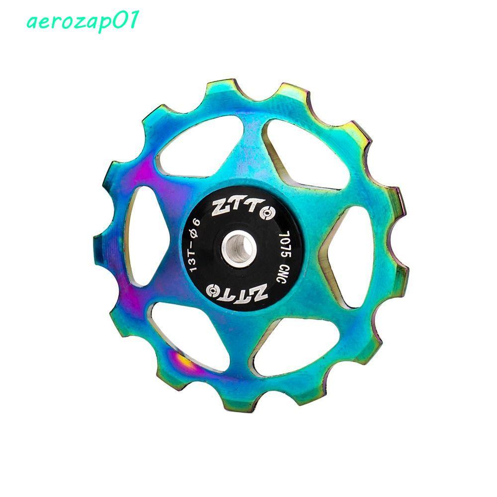 AEROZAP แบริ่งเหล็ก 11T 13T แกนอะแดปเตอร์ด้านหลัง Derailleur Pully จักรยานท่องเที่ยว Roller Pulley ชุด Roller Transmission อะไหล่ขี่จักรยานอุปกรณ์เสริม Hot-ม้วนเหล็กคาร์บอน
