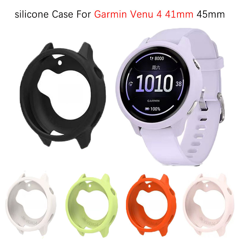 เคสซิลิโคนสําหรับ Garmin Venu 4 41 มม.นาฬิกาสมาร์ท TPU สําหรับ Garmin Venu 4 45 มม.ตัวป้องกันหน้าจอแบบนุ่มฝาครอบอุปกรณ์เสริม