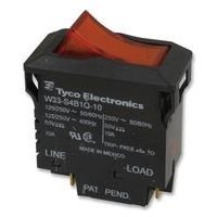 TE CONNEDIVITY/POTTER & BRUMFIELD W33-S4B1Q-10 เซอร์กิตเบรกเกอร์ ความร้อน 2P 250V, 10A