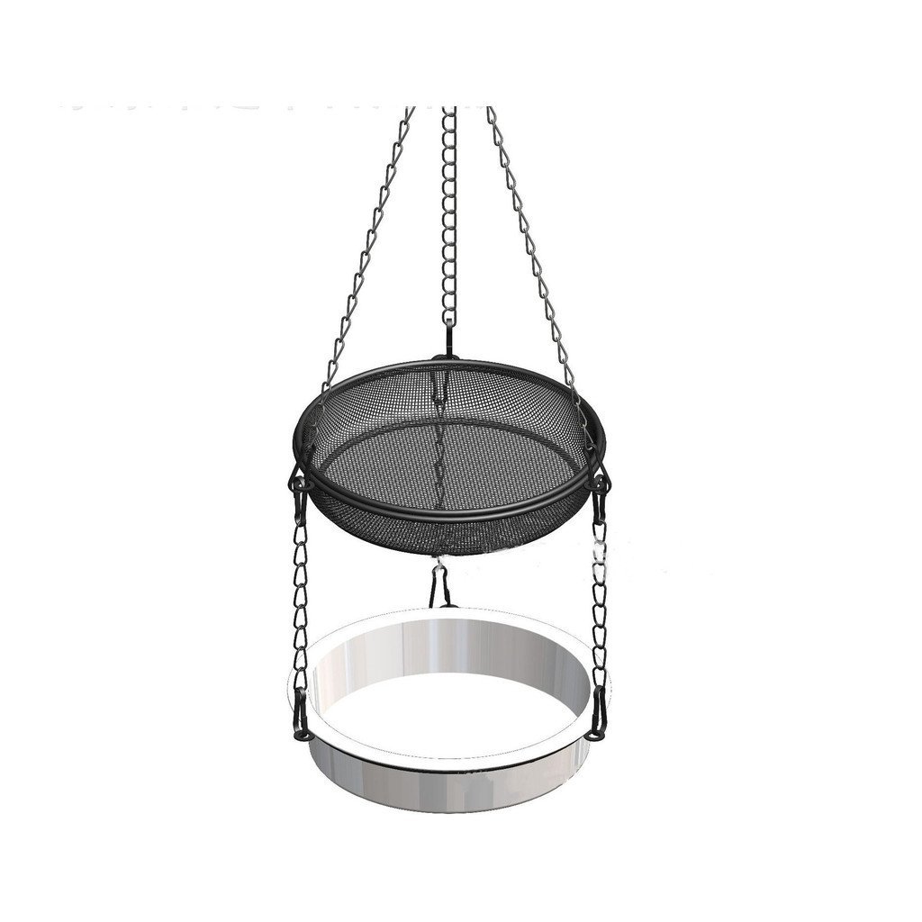 Feeder Bird เหล็กตาข่าย Bird Feeder Water Feeder Dual-ใช้ Courtyard Bird Feeder แขวนกลางแจ้งพับ FSK5