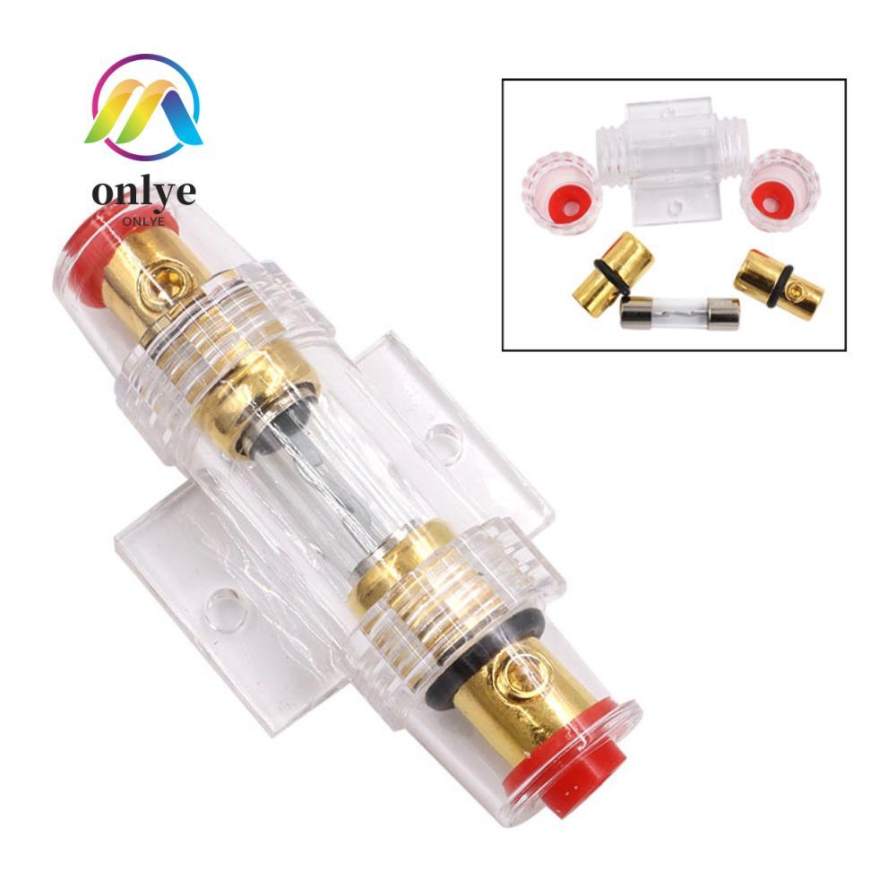 เฉพาะฟิวส์เครื่องเสียงรถยนต์, AGU Inline Car Fuse Holder Block, 30-100A DC 12V Gold Plated Car Stere