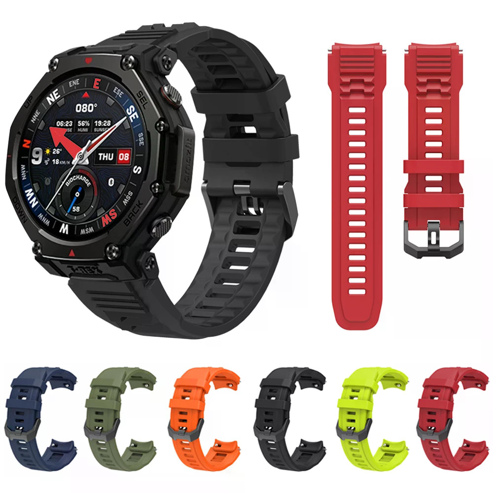 ซิลิโคนนุ่มสําหรับ Huami Amazfit T-REX3 Pro สายนาฬิกาสําหรับ Amazfit T-rex 3 Pro กีฬาสร้อยข้อมือ Wri