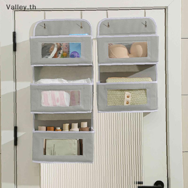 [Valley] อเนกประสงค์สีเทาติดผนังจัดเก็บกระเป๋าแขวนผ้าหลายช่องพร้อมดูตะขอหน้าต่างสําหรับสํานักงาน,ตู้
