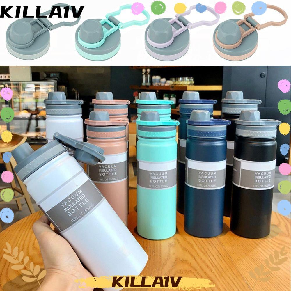 KILLA1V 1 ชิ้นขวด, Splash Proof 530 ml/750 ml ถ้วย, Multicolor PVC TS-8706B/TS-8709B พร้อมซีลแหวนปิด
