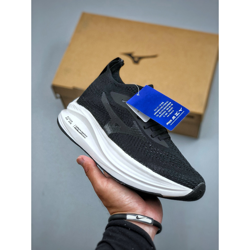 Mizuno RUNNING NEO ZEN Retro RUNNING รองเท้า Breathable ฤดูใบไม้ผลิฤดูร้อน WAVE Mechanical Cushionin