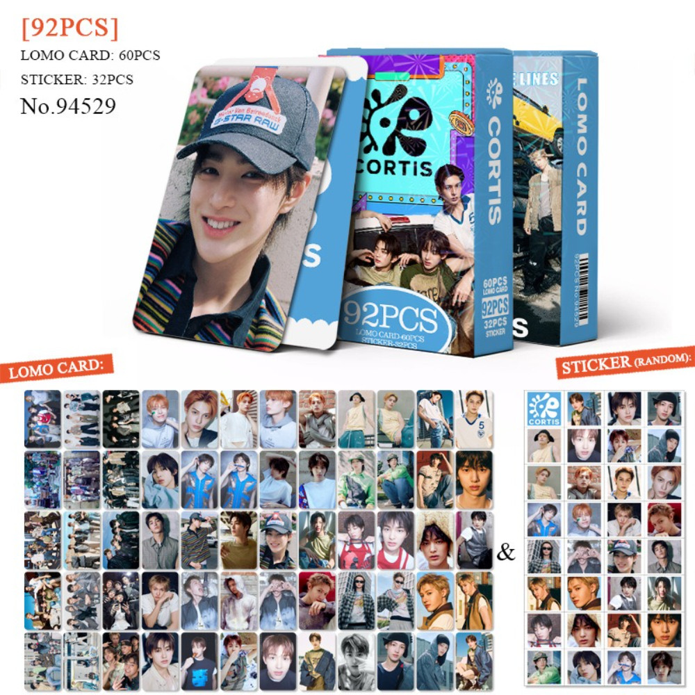 92 small cards K-pop อัลบั้ม cortis peripheral photo cards star mini stickers LOMO greeting card บั้