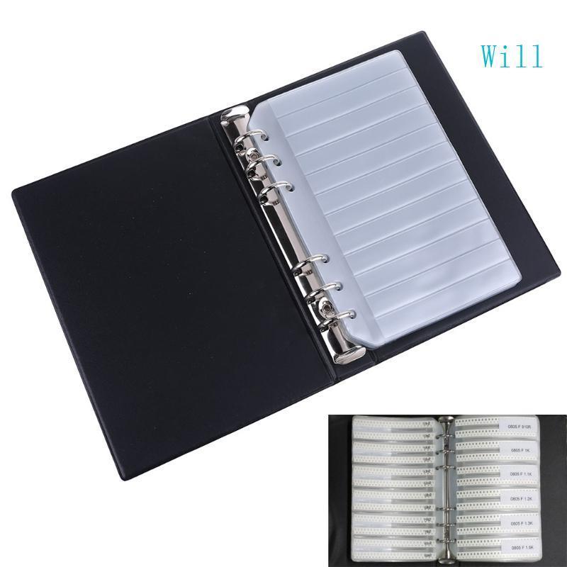 Will Capacitor Resistance Package Component Sample SMT Book Assortment 0201 0402 0603