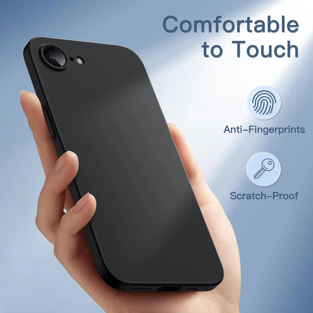 CASE IPHONE 16E CASE SLIM MATTE BLACK DOFF PNEW